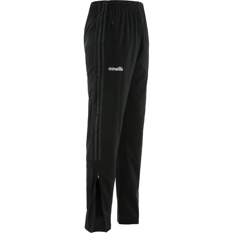 black men's woven bottoms with 3 stripes down the leg and an elasticated waistband and drawcord from O'Neills
