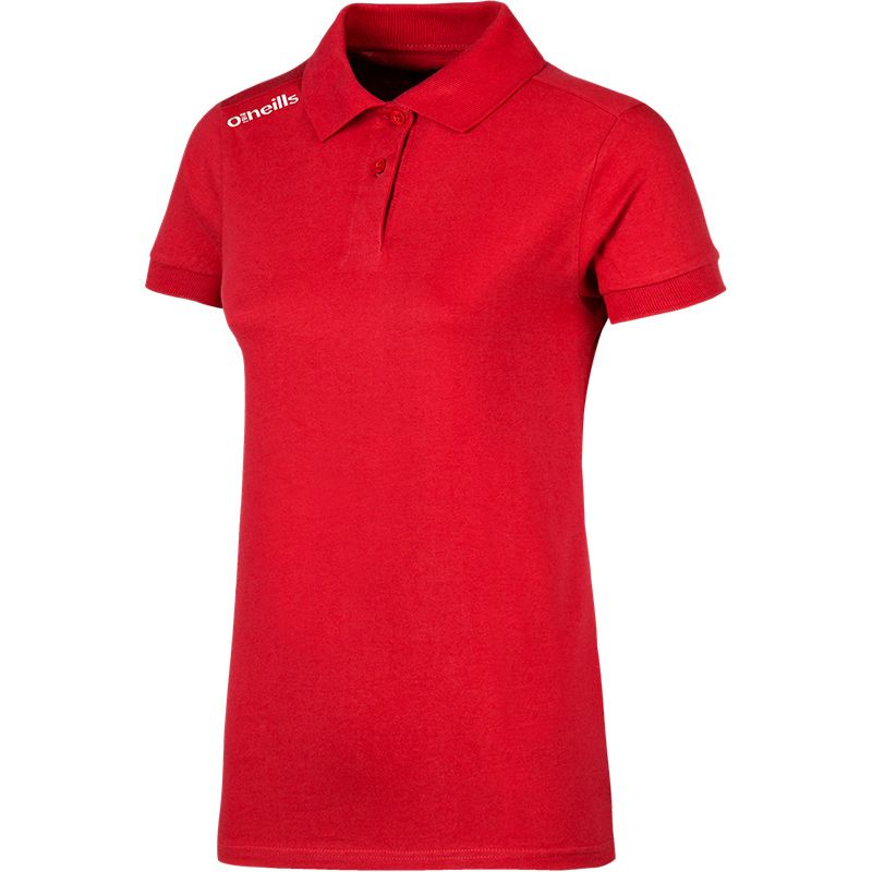 Women's Portugal Cotton Polo Shirt Red