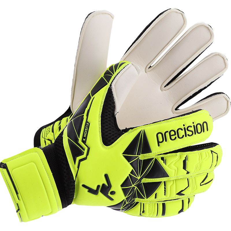 Yellow Precision Fusion X Flat Cut Essential GK Gloves, with a 3mm zohonero palm from O'Neill's.