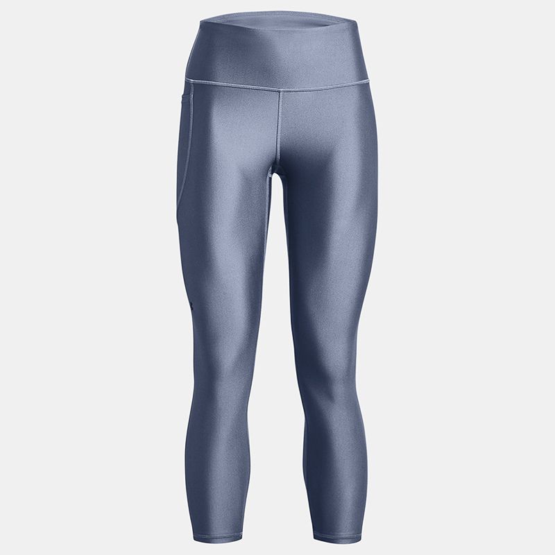 Aurora Purple Under Armour Women's HeatGear® Armour High Rise Leggings with Side drop-in pocket from O'Neills.