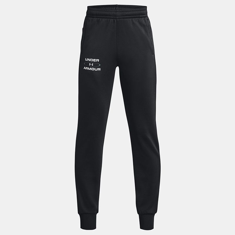 Black / White Under Armour Kids' Armour Fleece® Graphic Joggers from O'Neills.