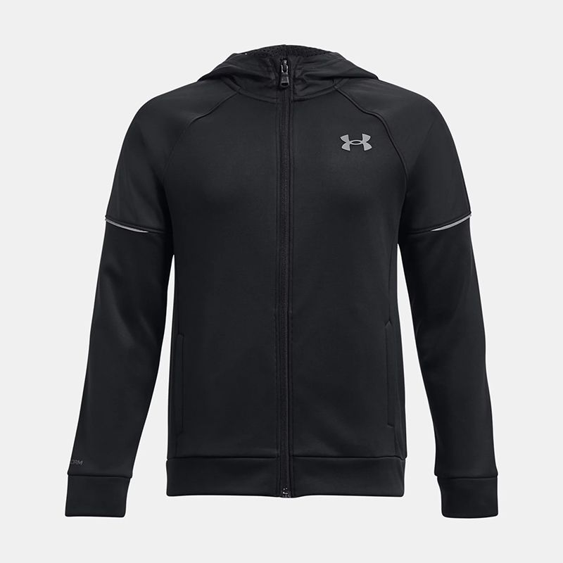 Black Under Armour Kids' AF Storm Full Zip Hoodie from O'Neill's.