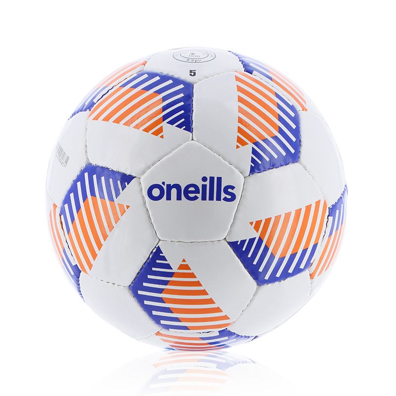 White, orange and blue Pro Series Football designed for school kids soccer from O'Neills