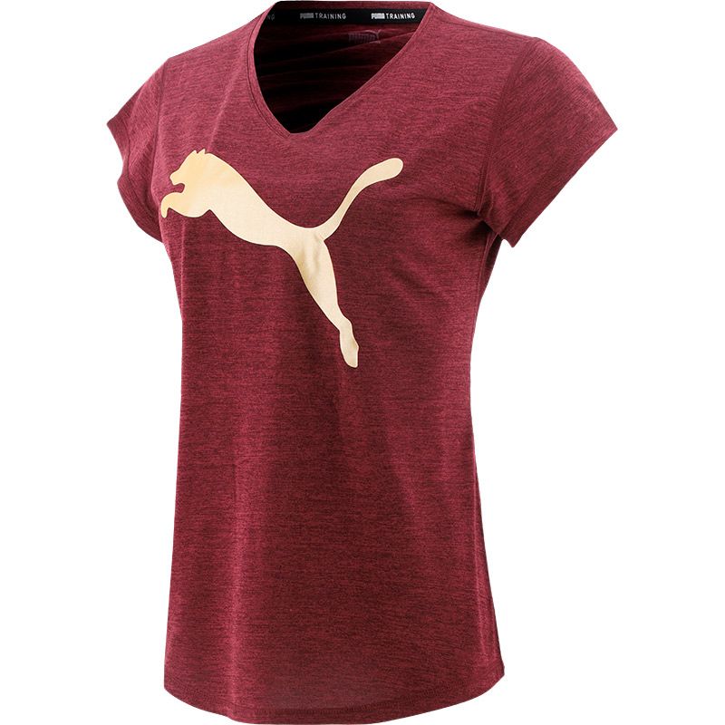 Women's Puma heather filled cat t-shirt from O'Neills.
