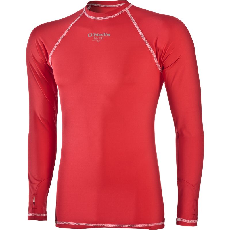 Kids' Pure Baselayer Long Sleeve Top Red