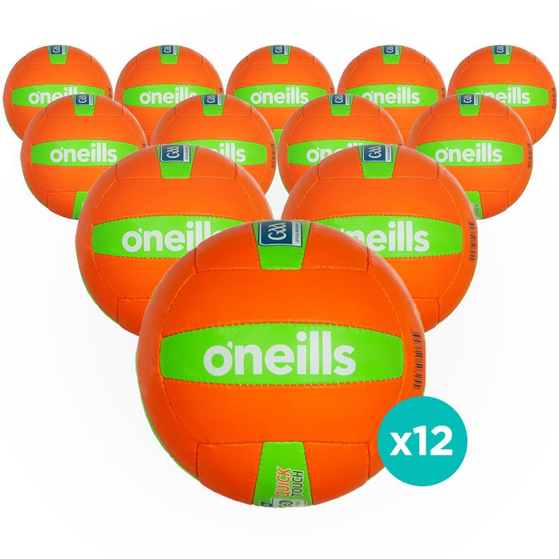 O'Neills Quick Touch Football Orange / Green 12 Pack