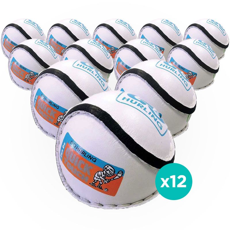 Quick Touch Hurling Ball White 12 Pack
