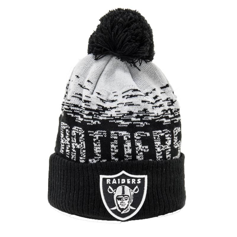 Vedrørende pebermynte Gutter New Era NFL Las Vegas Raiders Knit Bobble Hat | oneills.com - US