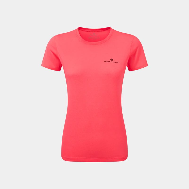 Pink Ronhill Women's Core Short Sleeve T-Shirt, with Vapourlite fabric from O'Neills.