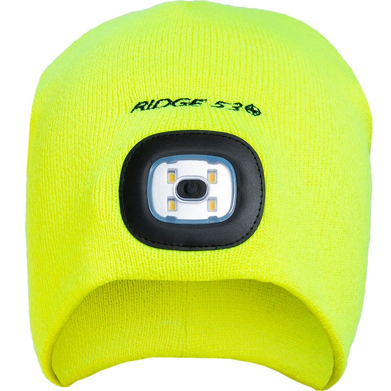 Ridge 53 LED Beanie Hat Yellow