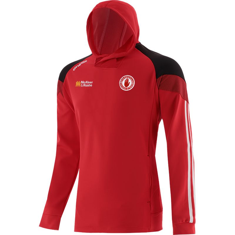 Red Down Rockway pullover hoodie with zip pockets by O’Neills.