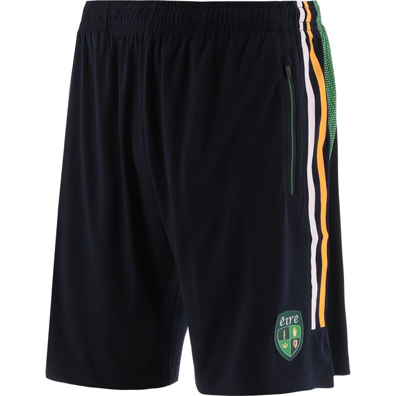 Marine Men’s Rockway Éire Training Shorts with zip pockets by O’Neills.

