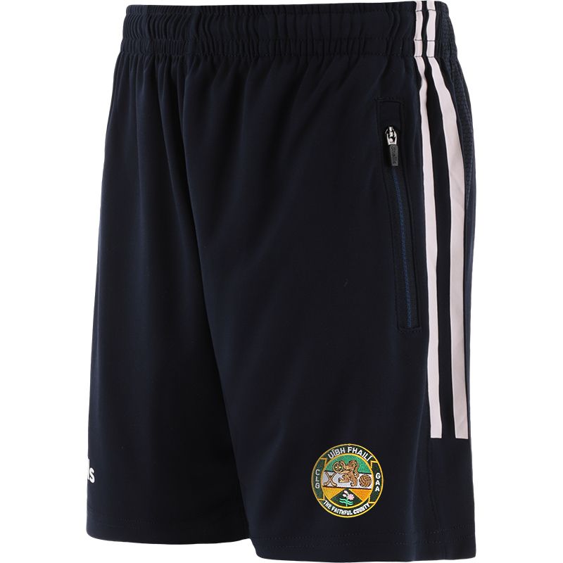 Marine Men's Offaly GAA training shorts with zip pockets by O’Neills.

