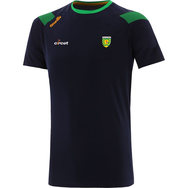 Marine Men's Donegal Rockway GAA T-Shirt with county crest and stripes on the sleeves by O’Neills. 