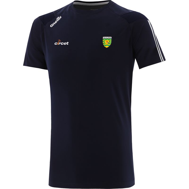 Marine Kids' Donegal GAA T-Shirt with county crest and stripes on the sleeves by O’Neills. 