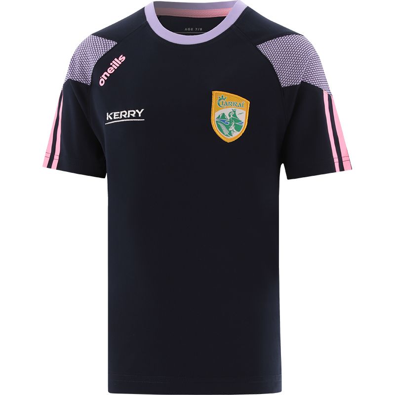 Marine Kids' Kerry GAA T-Shirt with county crest and stripes on the sleeves by O’Neills. 