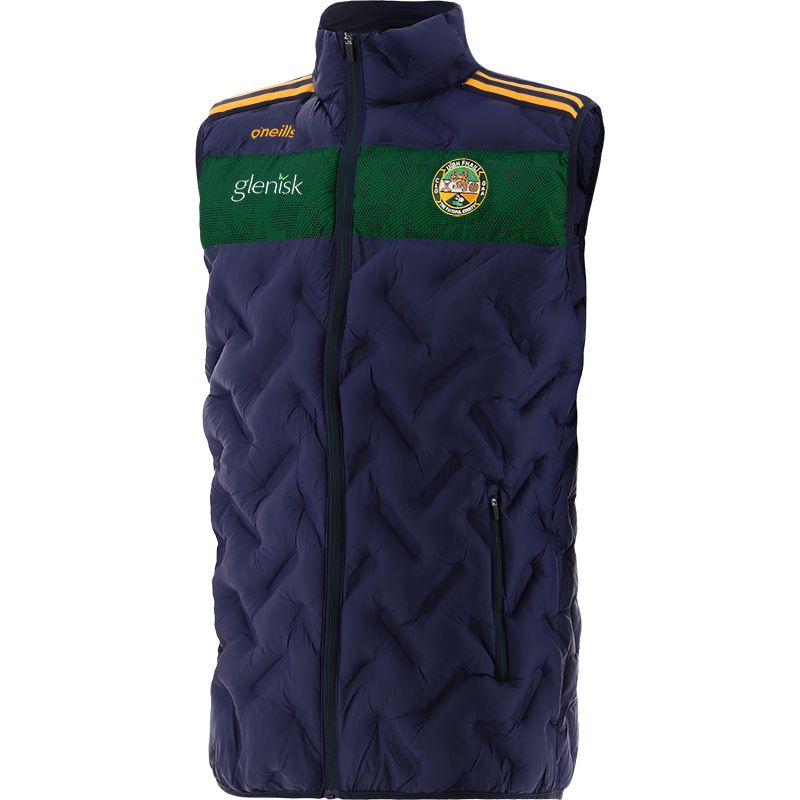 Marine Men's Offaly GAA Dolmen Padded Gilet with Hood and Zip Pockets by O’Neills.
