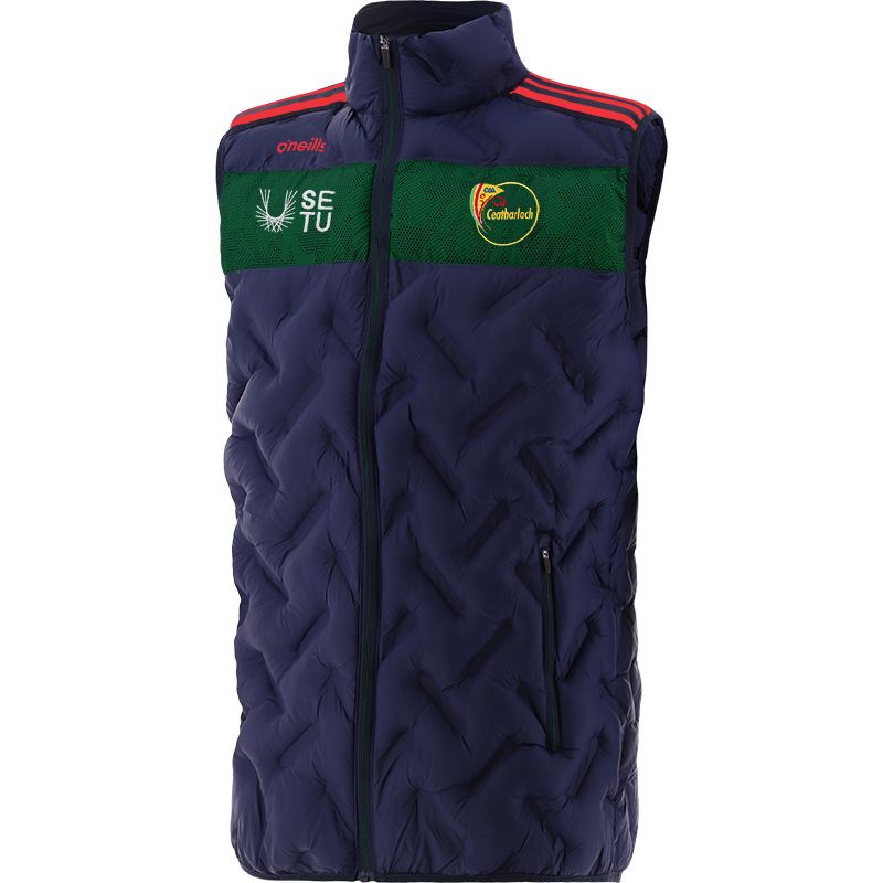 Marine Men's Carlow GAA Dolmen Padded Gilet with Hood and Zip Pockets by O’Neills.