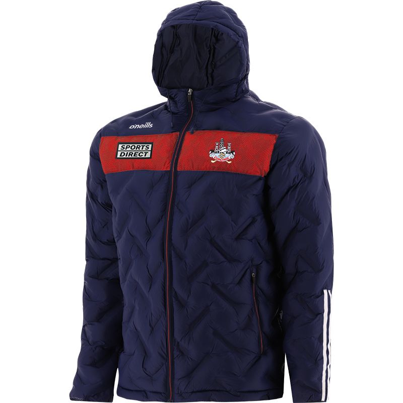 Marine Kids' Cork GAA Hooded Padded Jacket with Zip Pockets and County Crest by O’Neills.