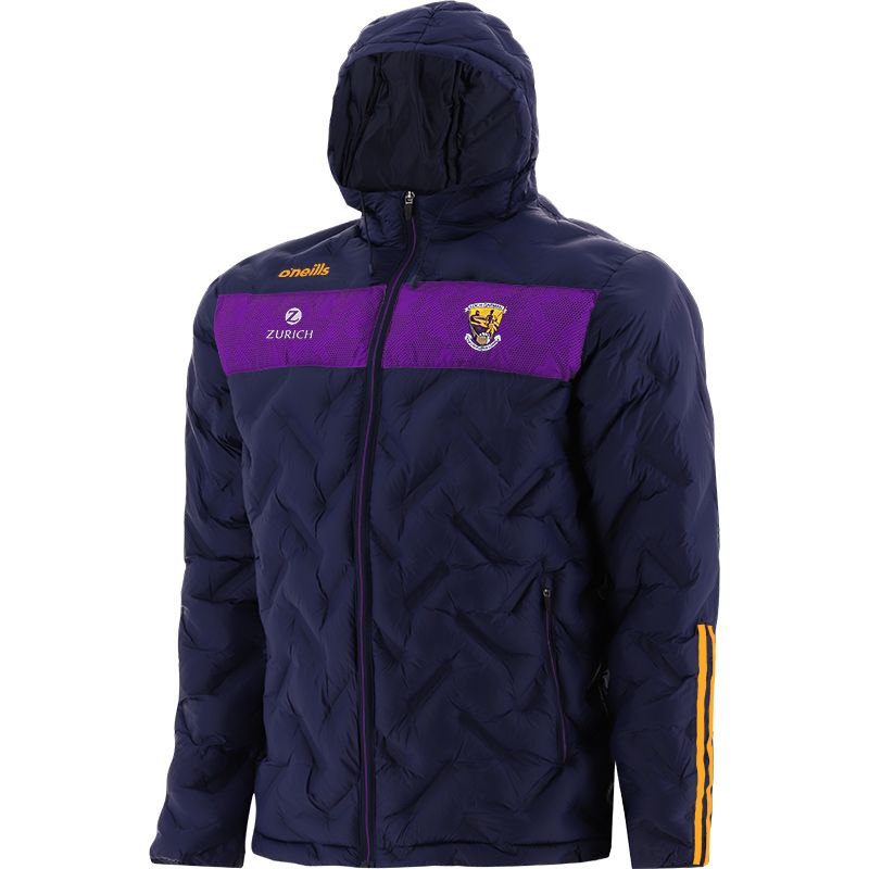 Marine Kids' Wexford GAA Hooded Padded Jacket with Zip Pockets and County Crest by O’Neills.