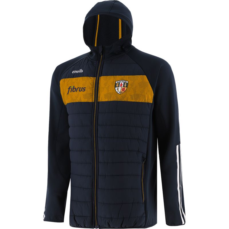 Marine Men's Antrim GAA Rockway Padded Jacket with Hood and Zip Pockets by O’Neills.