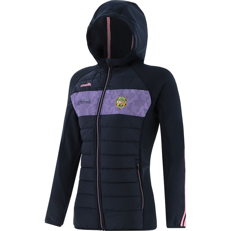 Marine Kids' Offaly GAA Rockway Padded Jacket with Hood and Zip Pockets by O’Neills.