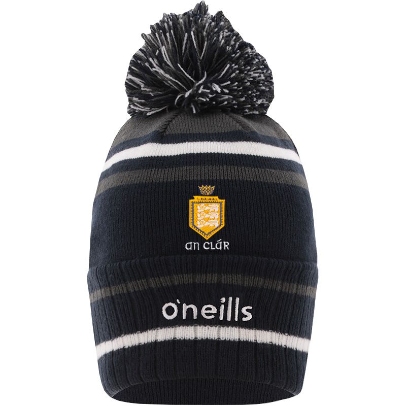 Marine Clare GAA Rockway Bobble Hat with county crest by O’Neills.