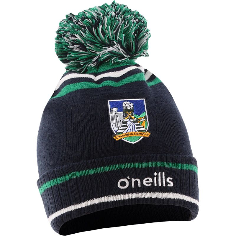 Marine Limerick GAA Rockway Bobble Hat with county crest by O’Neills.