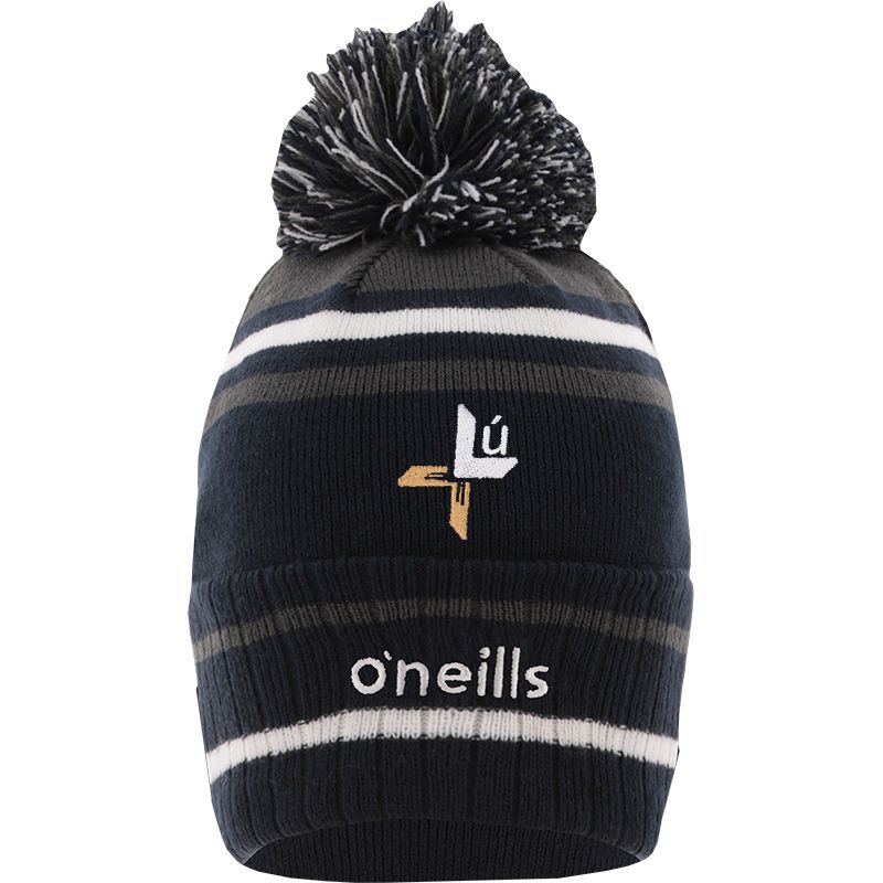 Marine Louth GAA Rockway Bobble Hat with county crest by O’Neills.

