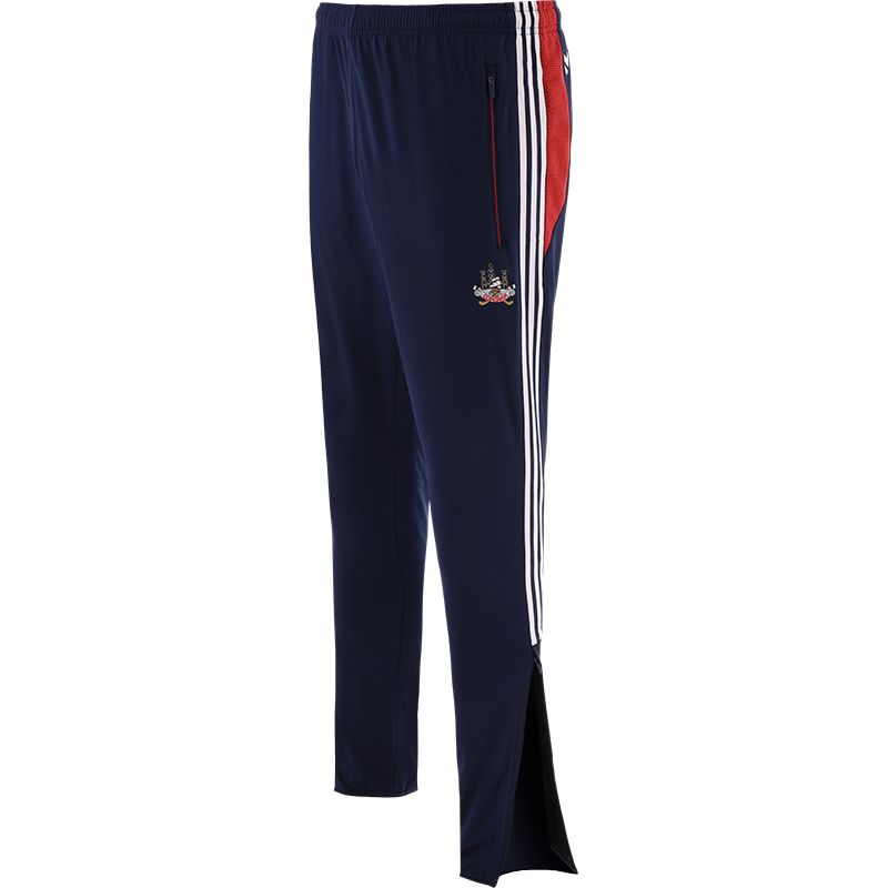 Marine Men's Cork GAA Rockway Brushed Skinny Tracksuit Bottoms with the County Crest and Zip Pockets by O’Neills.