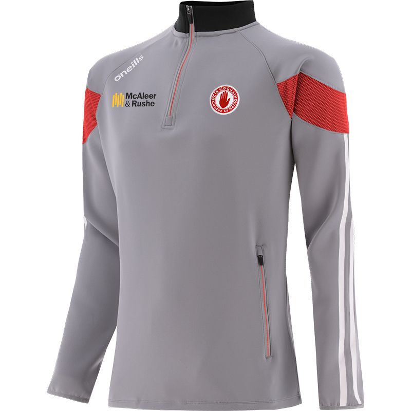 Men's Tyrone GAA Hybrid Half Zip Top with zip pockets and county crest by O’Neills. 