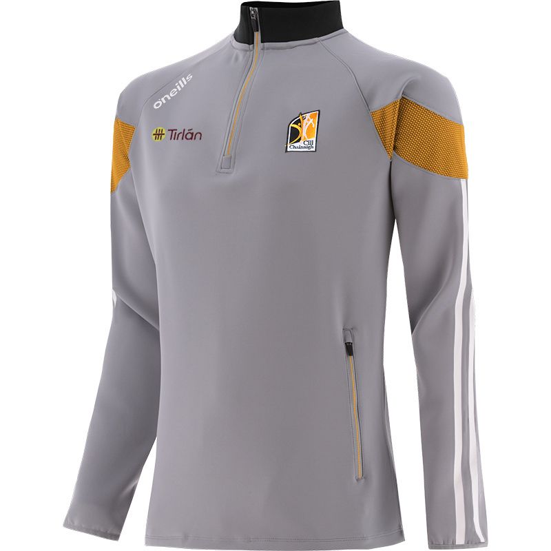 Kilkenny GAA Hybrid Half Zip Top with zip pockets and county crest by O’Neills. 