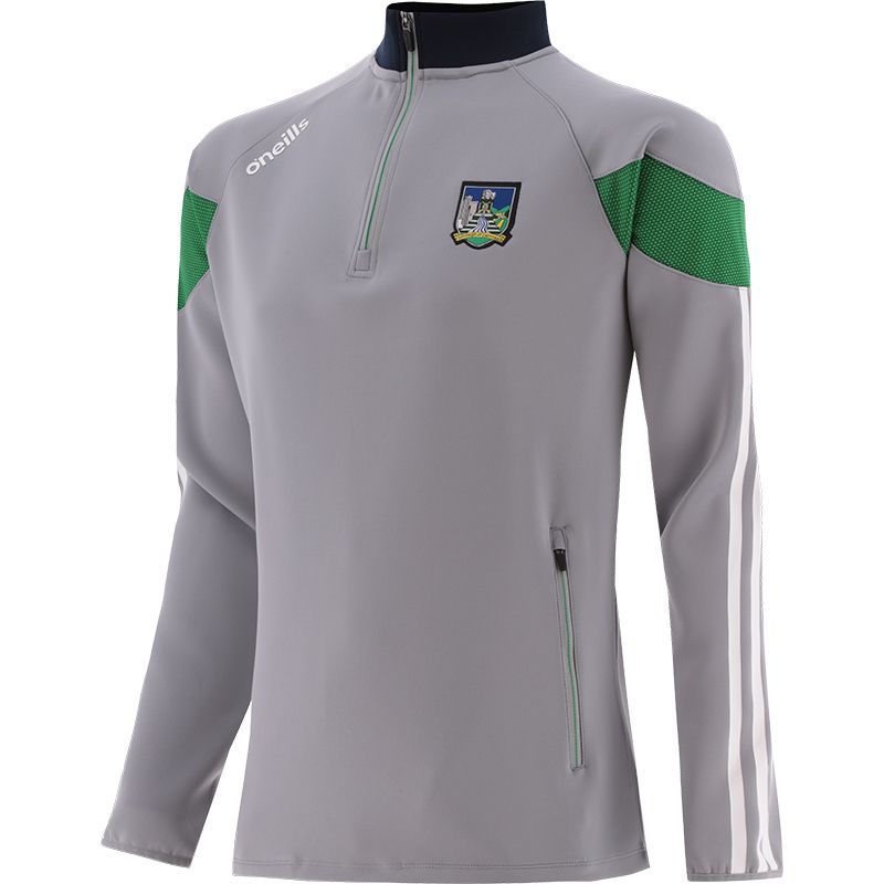 Men's Limerick GAA Hybrid Half Zip Top with zip pockets and county crest by O’Neills. 