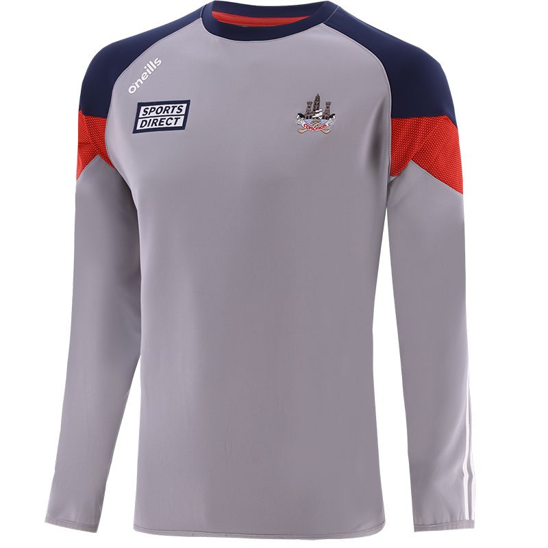 Grey Rockway Men's Cork GAA sweatshirt with stripes on sleeves by O’Neills.