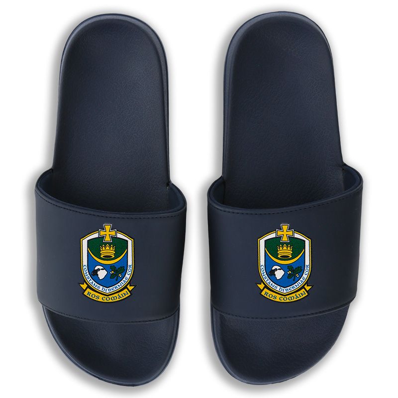 Marine Roscommon GAA Zora pool sliders with Roscommon GAA crest on the front by O’Neills.
