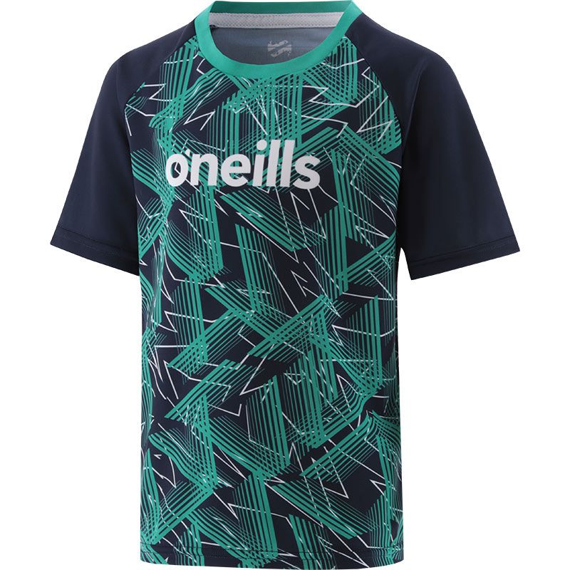 Marine boys’ sports t-shirt with short sleeves and bold design on the chest by O’Neills.