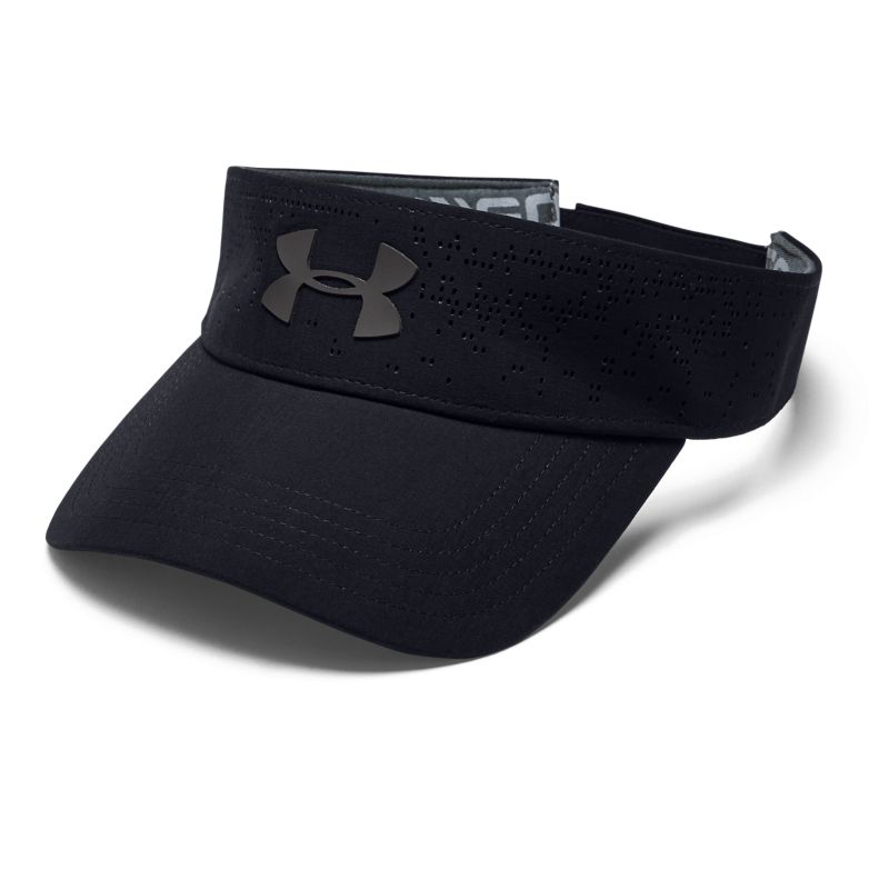 black Under Armour golf visor with a low profile fit from O'Neills