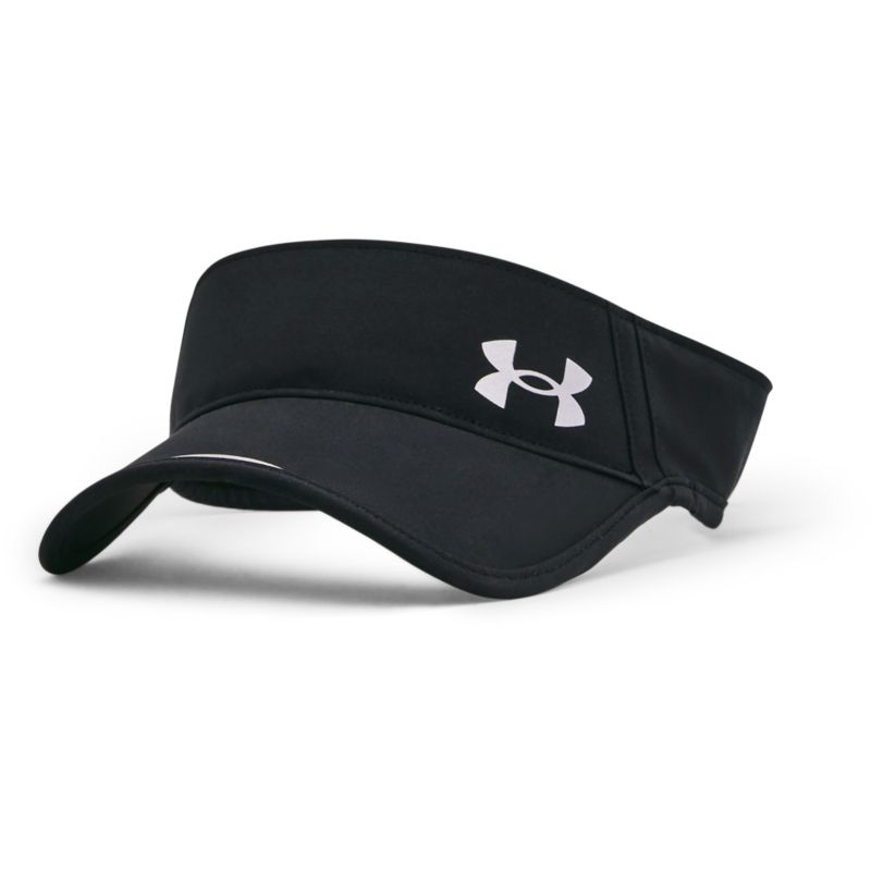 black Under Armour men's visor, light and stretchy in a traditional visor fit from O'Neills