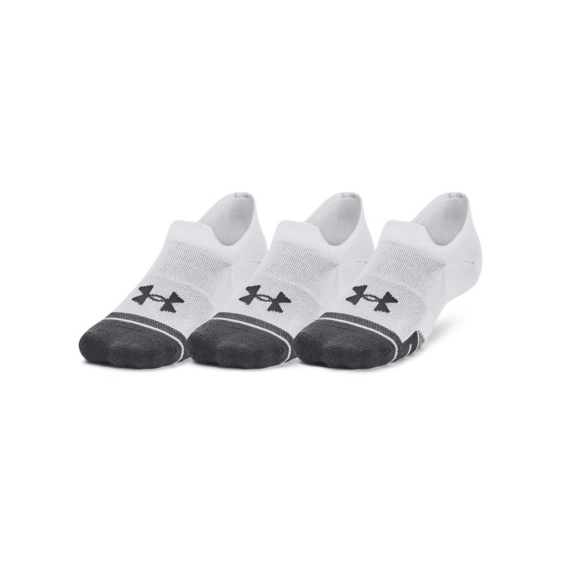 White Under Armour UA Performance Tech 3-Pack Ultra Low Tab Socks from O'Neill's.