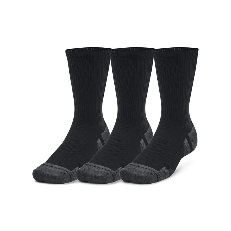 Black Under Armour UA Performance Tech 3-Pack Crew Socks from O'Neill's.