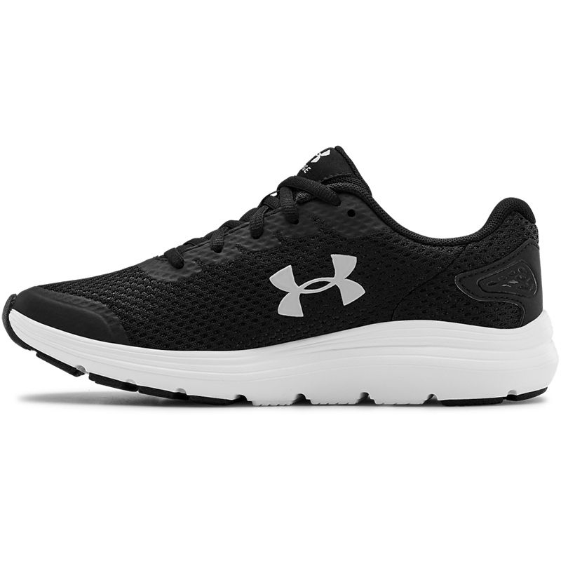 Under Armour Women's Surge 2 Running Shoes Black / White / Mod Grey ...