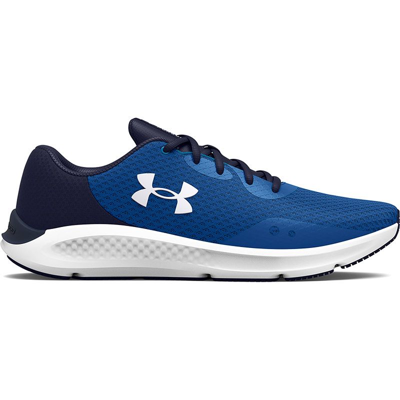 Men's blue Under Armour charged pursuit running shoes from O'Neills.