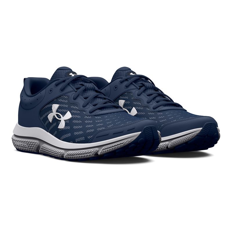 Navy Under Armour Men's Charged Assert 10 Running Shoes, with a Lightweight, breathable mesh upper from O'Neill's.