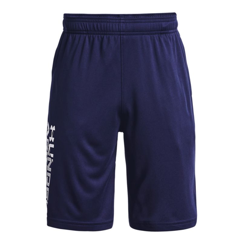 Under Armour Kids' Prototype 2.0 Wordmark Shorts Navy, with Open hand pockets from O'Neills.