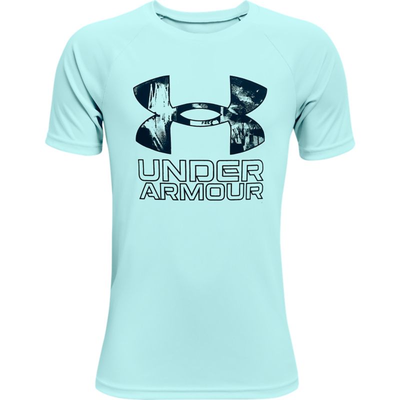 Under Armour Girls Hybrid Big Logo T-Shirt 