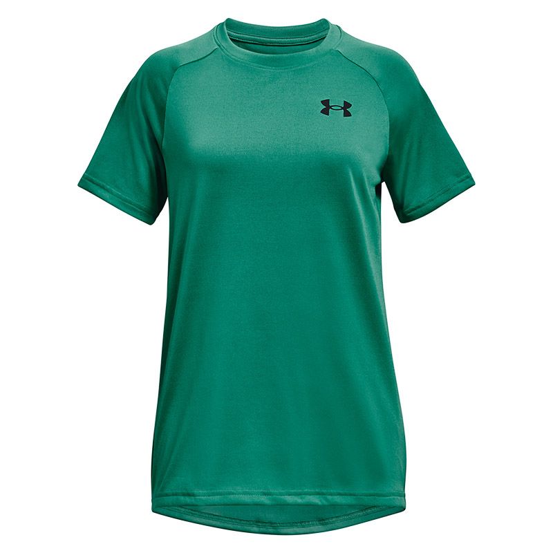 Green Under Armour Kids' Tech™ 2.0 T-Shirt, with New, streamlined fit & shaped hem from O'Neill's.