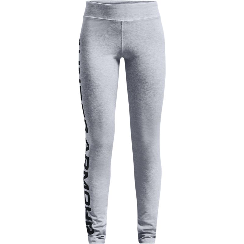 Grey Under Armour kid's girls leggings with UA branding from O'Neills.