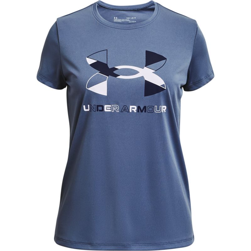 Blue Under Armour kids' t-shirt with UA logo from O'Neills.