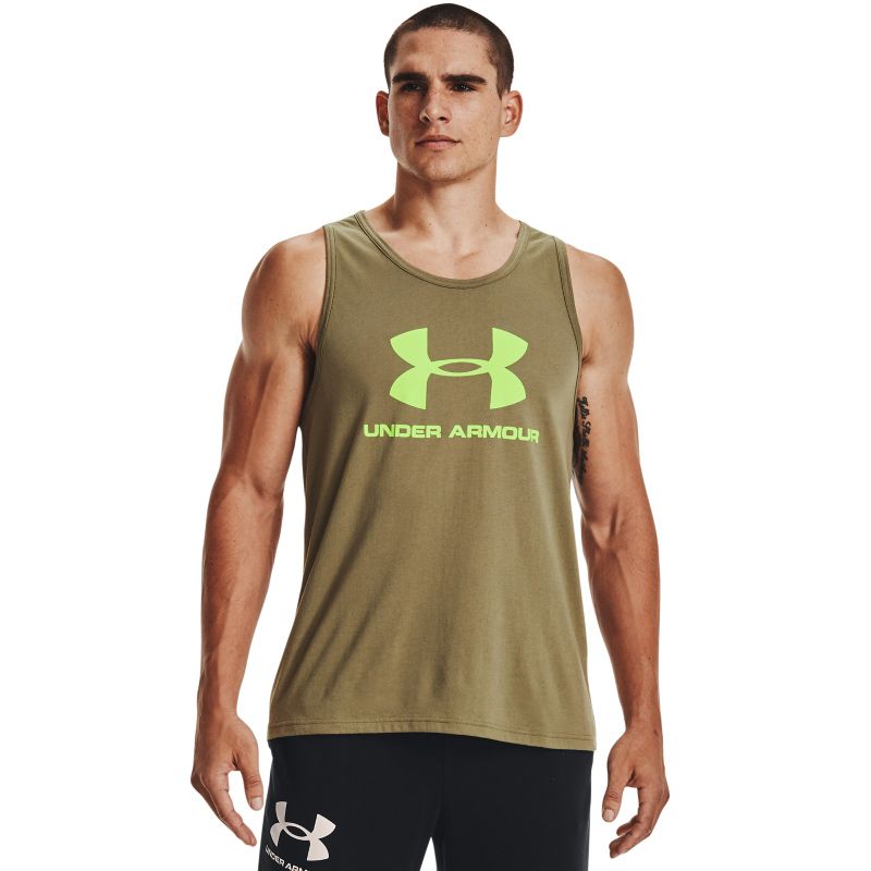 Under Armour Men's Sportstyle Logo Tank Tent / Quirky Lime