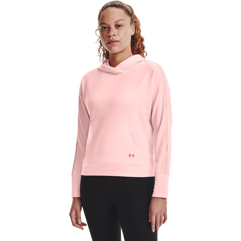 Pink Under Armour women's hoodie with kangaroo pocket from O'Neills.